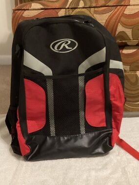 Rawlings Black and Red Men's Sports Backpack